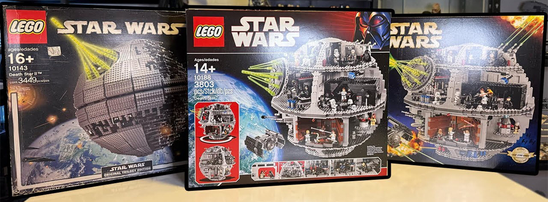 LEGO Star Wars - Death Star del 2005, 2009 e 2016